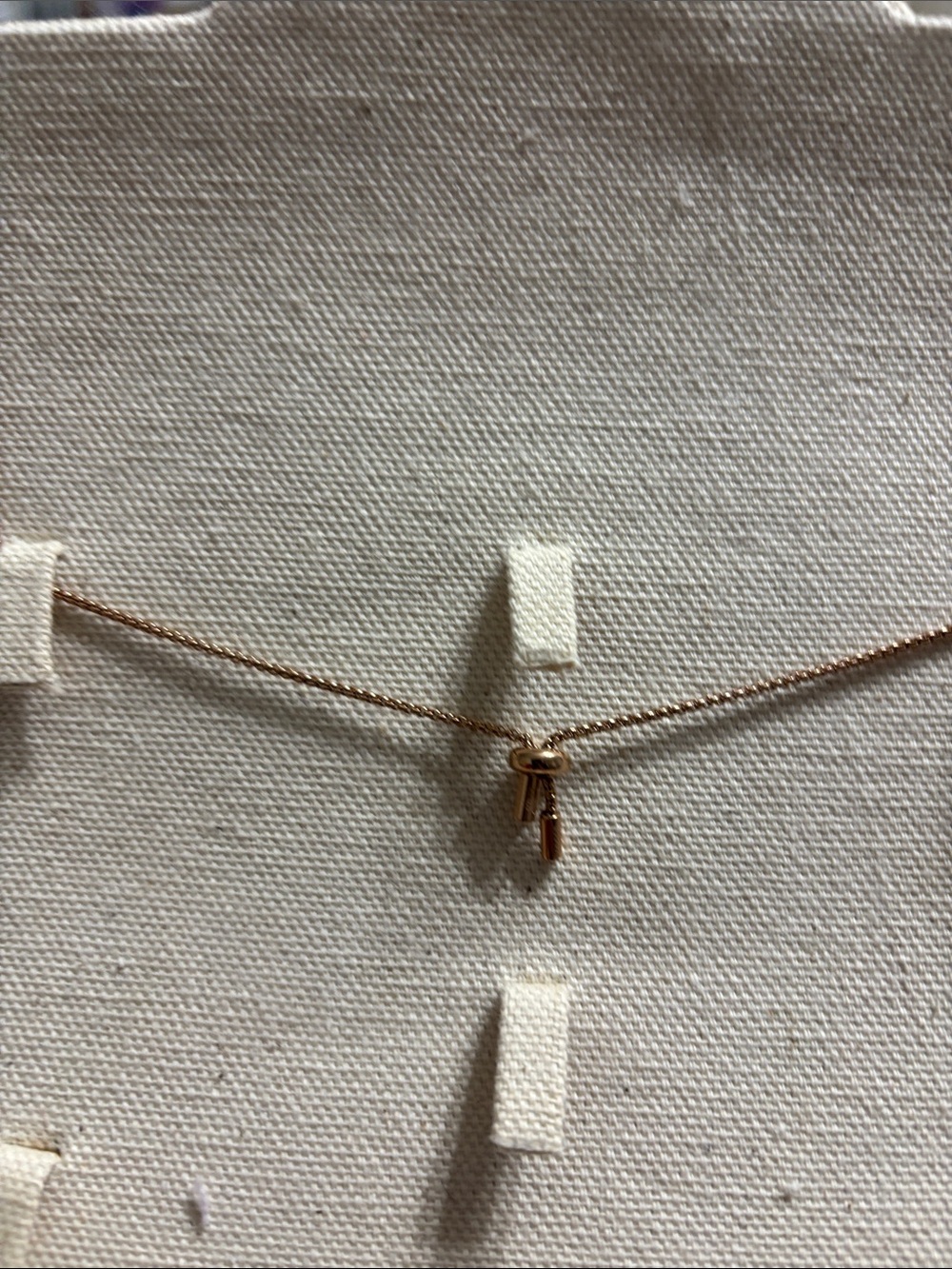 Fossil Rose Gold Disc Bead Necklace – Women Jewelry - Picture 2 of 3